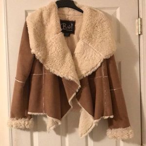 B Hip faux suede jacket M/L